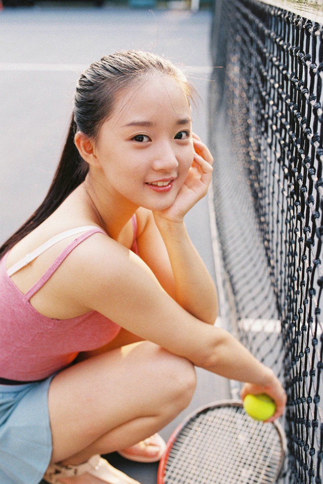 网球美女有着傲人的上围性感写真照,清纯美女,